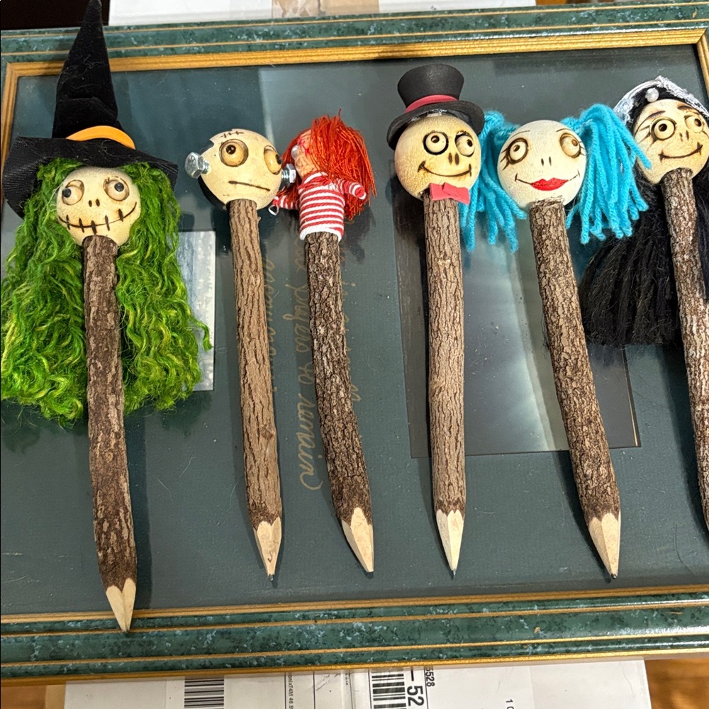 Handcrafted wooden pencil set